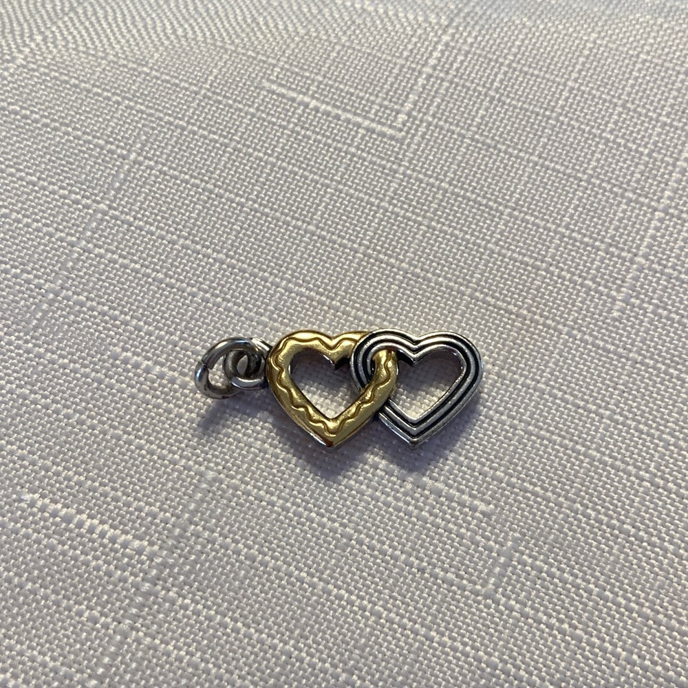 Brighton   Two- Tone Double Heart Charm